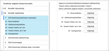 A kezelőpanel ismertetése