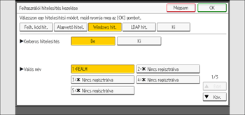 A kezelőpanel ismertetése