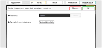 A kezelőpanel ismertetése