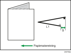 Illustrasjon av Juster bretteposisjon for hefte