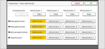 Illustrasjon av betjeningspanelet