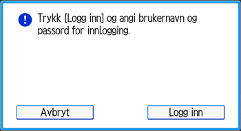 Illustrasjon av betjeningspanelet