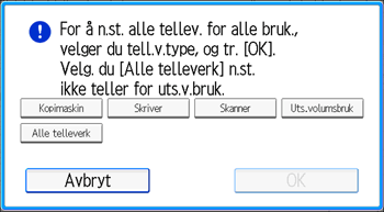 Illustrasjon av betjeningspanelet
