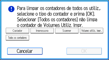 Ilustração do ecrã do painel de operação