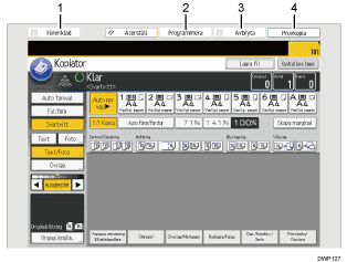 Bild av användarpanelen (numrerade detaljer)