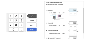 Bild på användarpanelens skärm