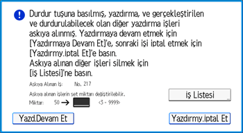 İşletim paneli ekran görseli