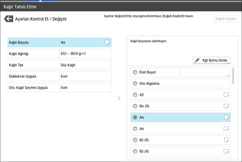 İşletim paneli ekran görseli