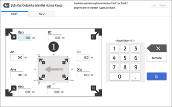 İşletim paneli ekran görseli