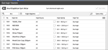 İşletim paneli ekran görseli