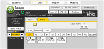 İşletim paneli ekran görseli
