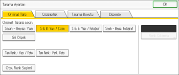 İşletim paneli ekran görseli