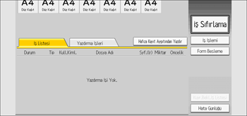İşletim paneli ekran görseli