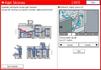 İşletim paneli ekran görseli