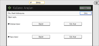 İşletim paneli ekran görseli