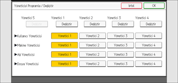 İşletim paneli ekran görseli