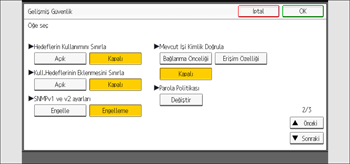 İşlem paneli ekran çizimi