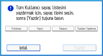 İşletim paneli ekran görseli