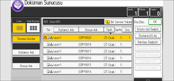 İşlem paneli ekran çizimi
