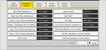 İşlem paneli ekran çizimi