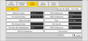 İşlem paneli ekran çizimi