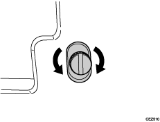 Adjusting screw illustration