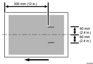 illustration of Vertical Black Streaks