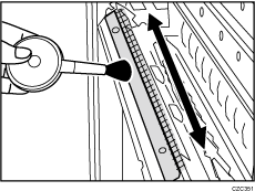 Antistatic brush illustration