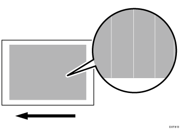 Illustration of banding: horizontal white bands