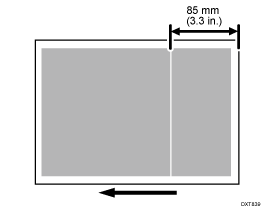 Illustration of Horizontal Streaky Density Fluctuation: Trailing Edge of Paper (85 mm)