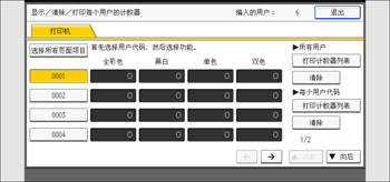 操作面板画面插图