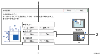 带编号标注的操作面板画面插图