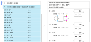 操作面板畫面說明圖