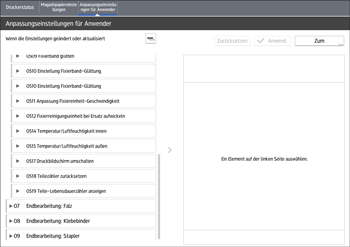 Abbildung Bedienfeld-Display