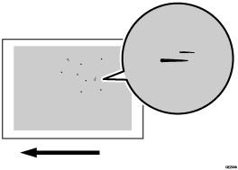 illustration du papier taché de toner 