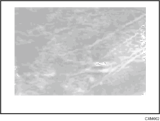 Illustration d'une impression dense sur une surface gaufrée