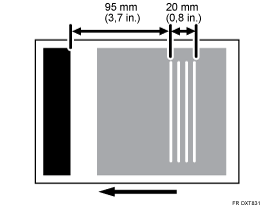 Illustration de l'effet de bandes : tangage court