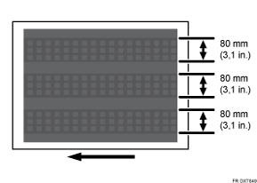 Illustration d'une brillance inégale : marques de courroie