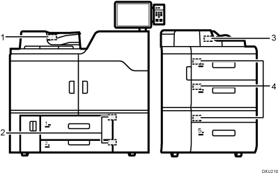 Illustrazione del corpo della macchina