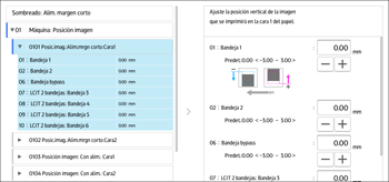 Ilustración de la pantalla del panel de mandos