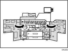Ilustración del cuerpo de la máquina