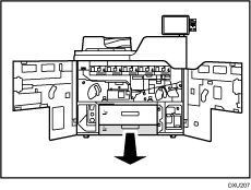 Ilustración del cuerpo de la máquina