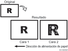 Ilustración del error de escala de imagen