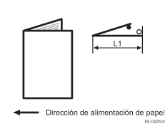 Ilustración de plegado por la mitad