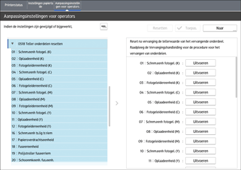 Afbeelding van bedieningspaneel