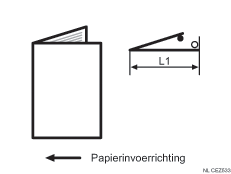 Illustratie van een halve vouw