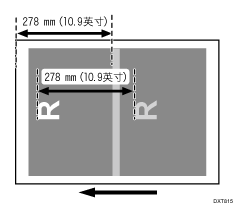 光泽不均插图：垂直进纸方向