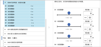 操作面板畫面說明圖