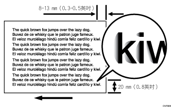 碳粉四散：後緣說明圖