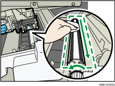 Inside machine illustration
